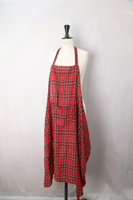 R&D.M.Co-（オールドマンズテーラー）｜TARTAN CHECK APRON（Royal