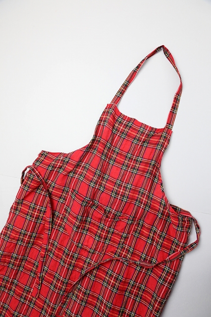 R&D.M.Co-（オールドマンズテーラー）｜TARTAN CHECK APRON（Royal