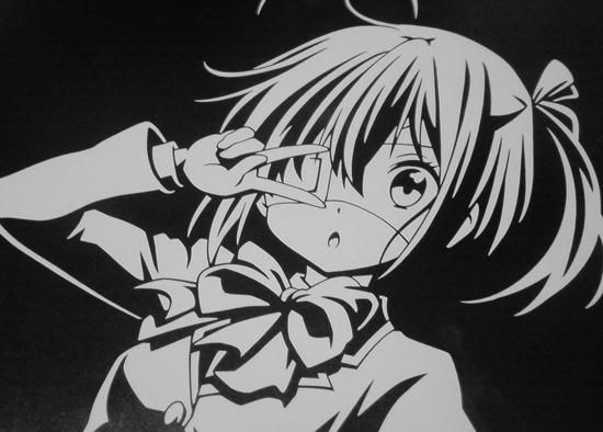 痛車【中二病でも恋がしたい！】小鳥遊六花 カッティングステッカー