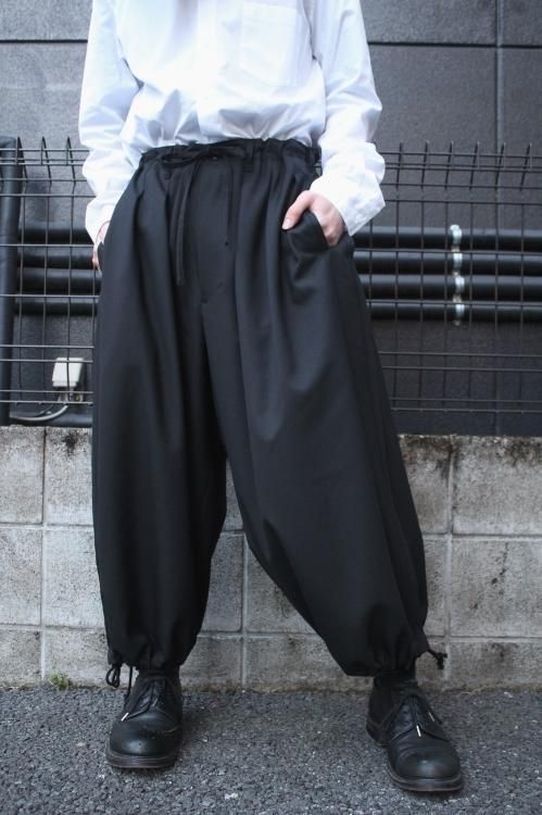 Ground Y [グラウンドワイ] WOOL POLYESTER GABARDINE BALLOON PANTS