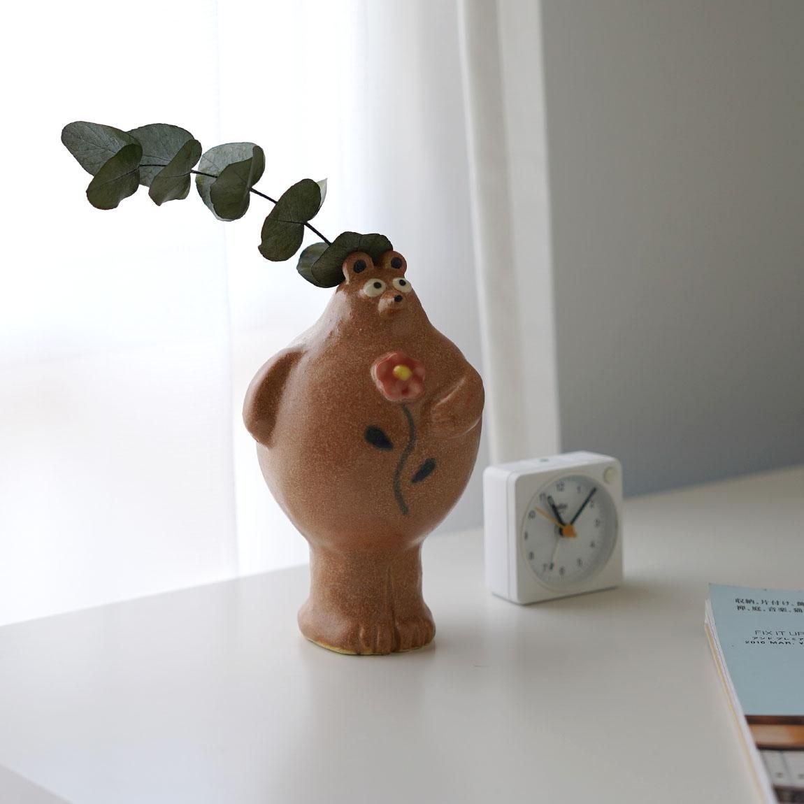 YokoPottery | 動物フラワーベース KUMA - Anchor Bridge アンカー