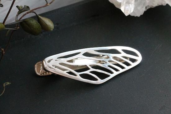 蝉翅」ネクタイピン（シルバー） - 海福雑貨通販部