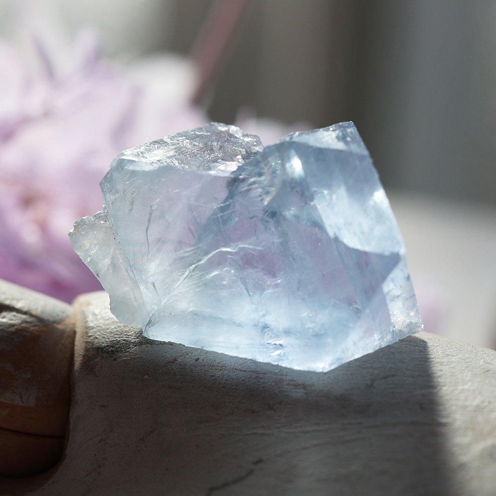 スペイン産水色フローライト - 海福雑貨通販部