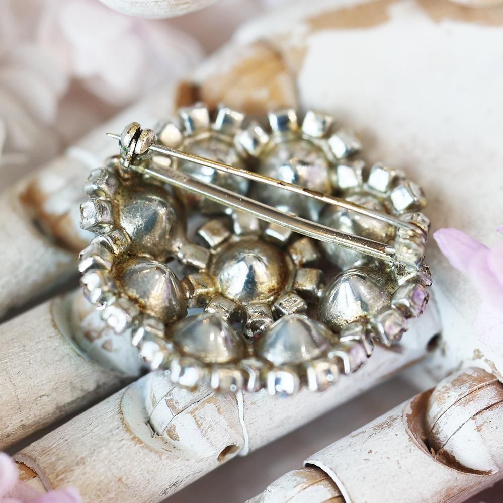 虹色硝子のブローチ（備考有） - 海福雑貨通販部