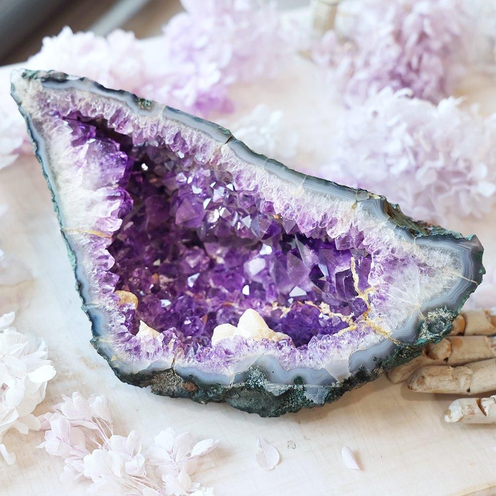 ブラジル産アメジストジオード（特大）- 海福雑貨通販部