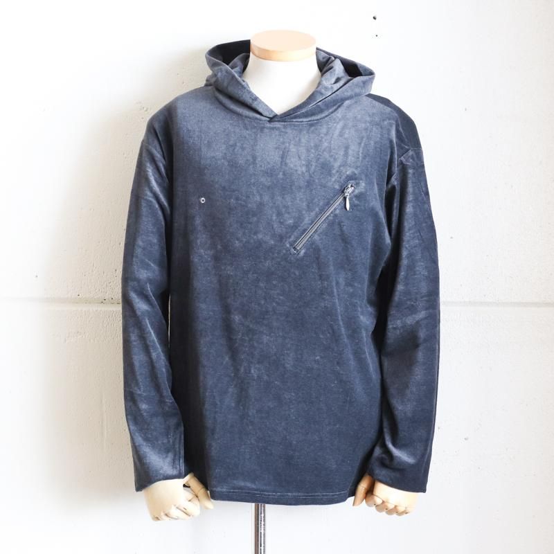 POST O'ALLS 【 ポストオーバーオールズ 】E-Z Hoodie LLC 2 Blue grey