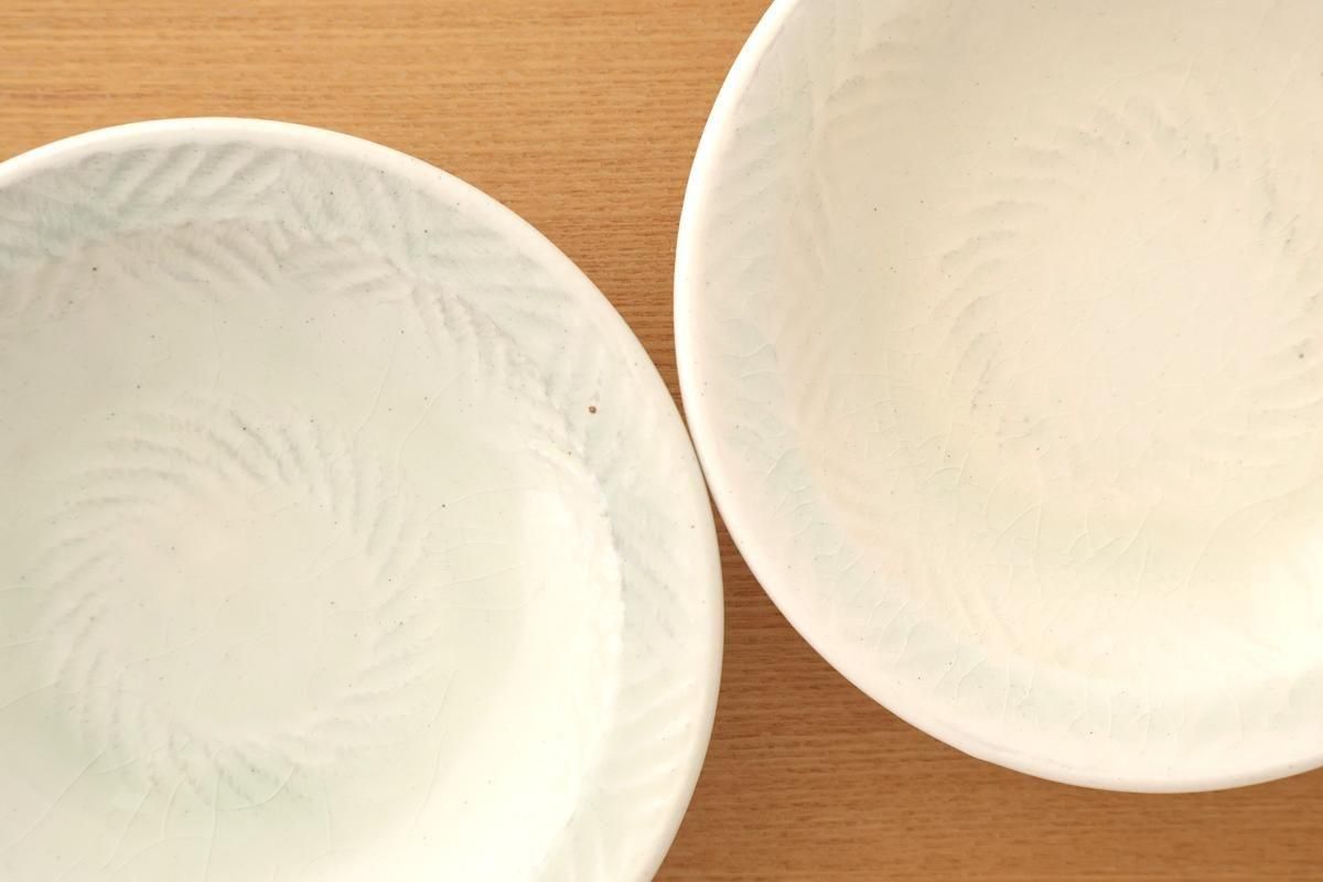 5寸縁付平皿｜縄紋｜灰｜陶器｜高橋あい｜和食器通販｜うちる｜和食器