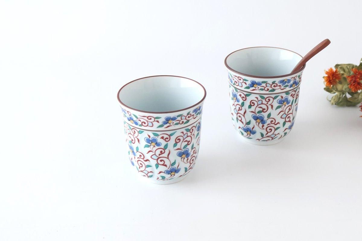 カップ｜錦唐草花｜青｜磁器｜波佐見焼｜和食器通販｜うちる｜和食器の