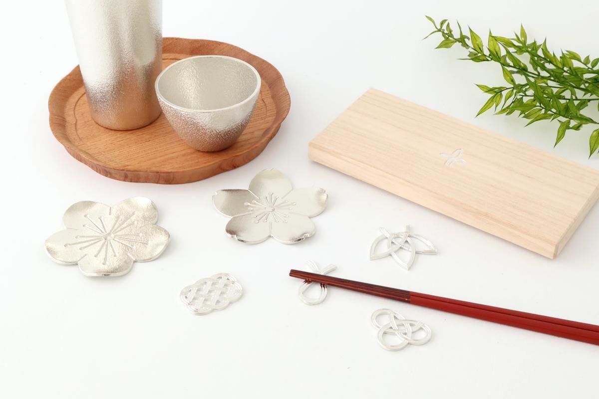 3点セット】｜箸置き｜松竹梅｜錫｜能作｜和食器通販｜うちる｜和食器