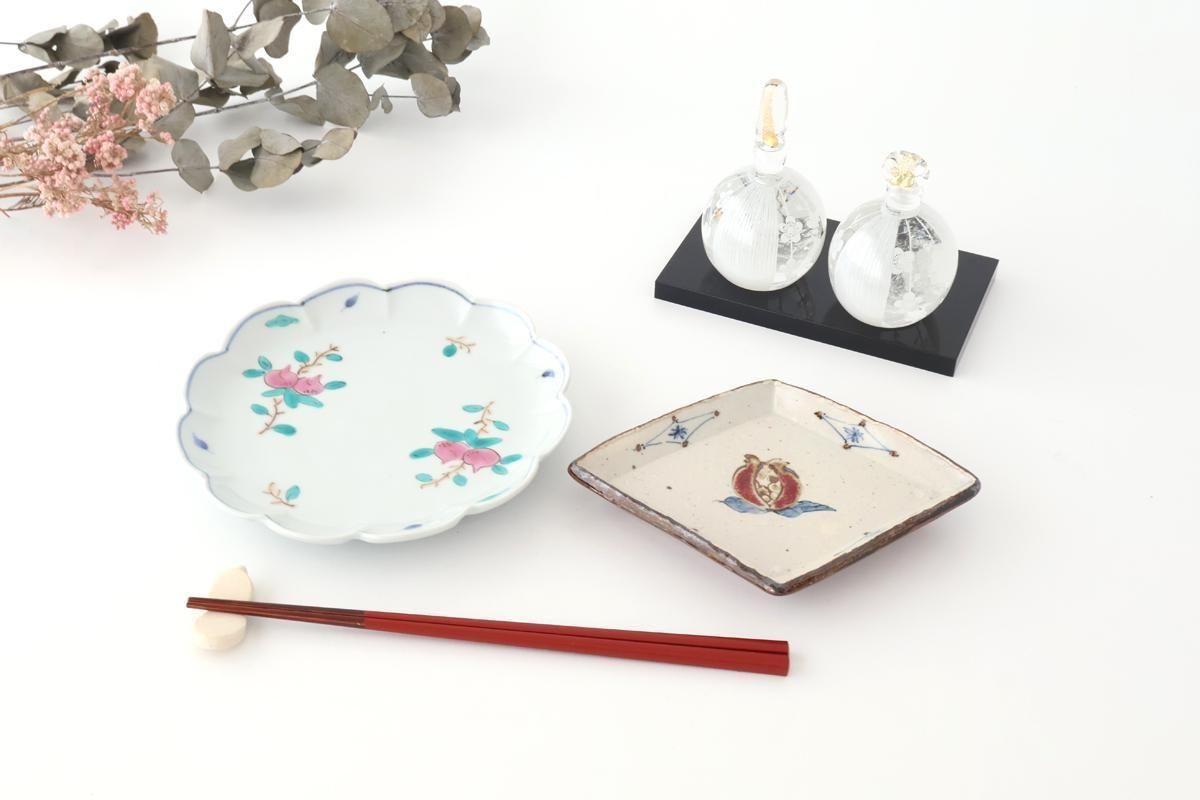 白花のお雛様｜ガラス｜金津沙矢香｜和食器通販｜うちる｜和食器の皿