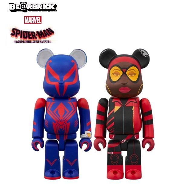 BE@RBRICK SPIDER-MAN 2099 ＆ SPIDER-WOMAN 2PCS SET - ベアブリック