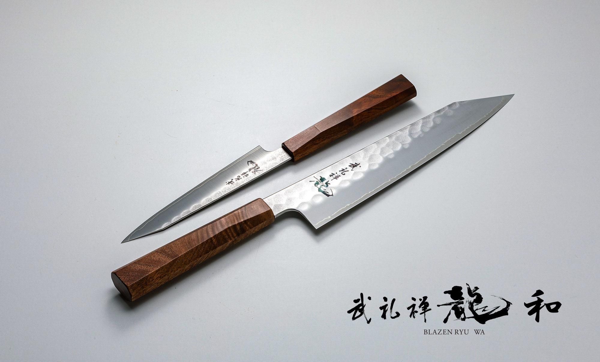 武礼禅龍和 胡桃八角柄 三徳 170mm - 龍泉刃物 公式オンラインショップ