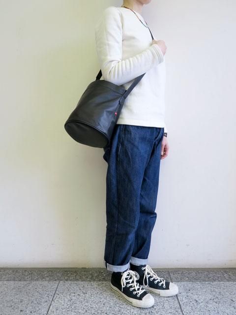 パーマネントエイジ レザーバッグ バケツ型ショルダー 01 ブラック