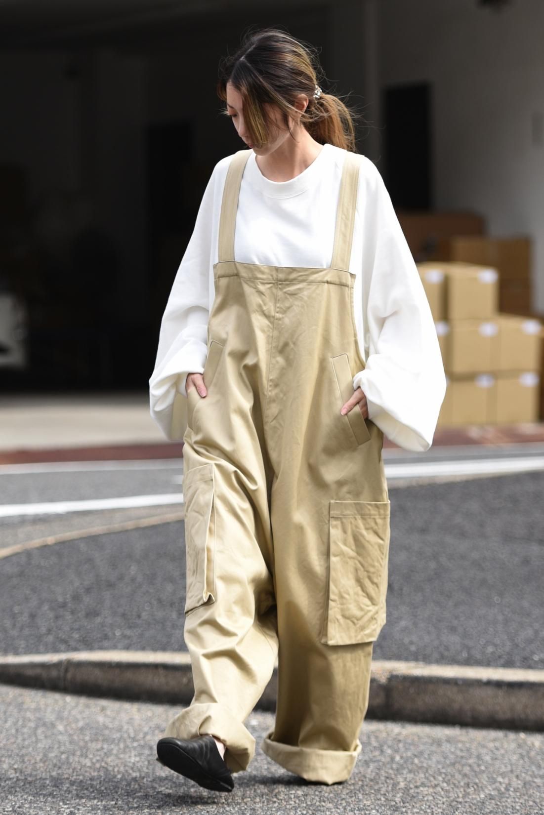 My Beautiful Landlet チノオーバーオール beige - BISHOOL,Edwina