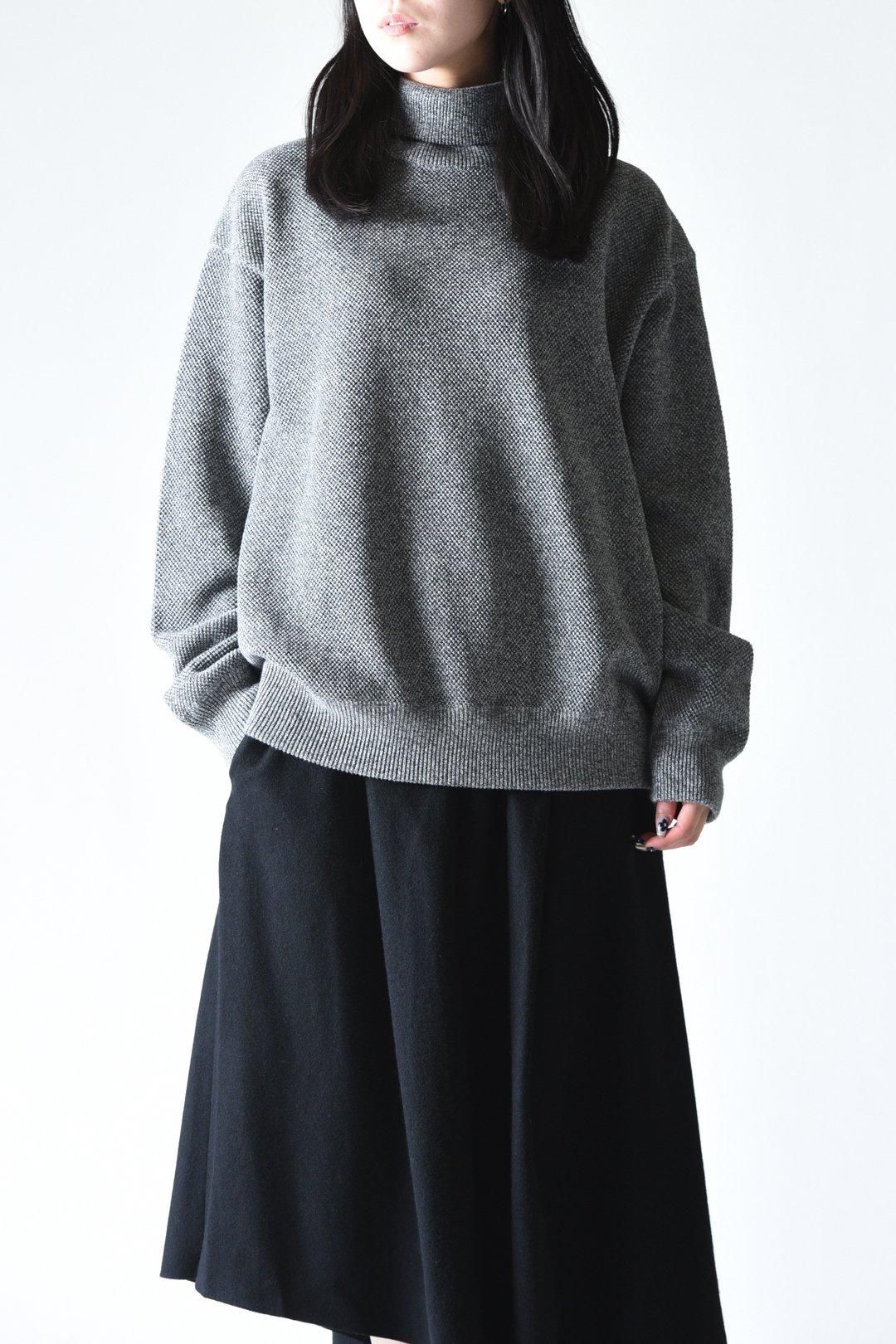 crepuscule Moss Stitch Turtle Neck D.Gray - BISHOOL,Edwina Horl,My