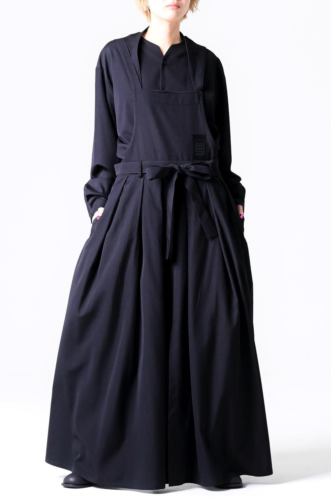 BISHOOL Wool Gabardine Wrap KIMONO Cloth black - BISHOOL,Edwina