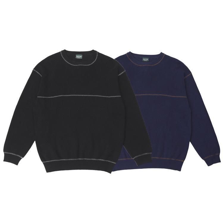 PASS~PORT / Overlocked Organic Knit Sweater - birnest