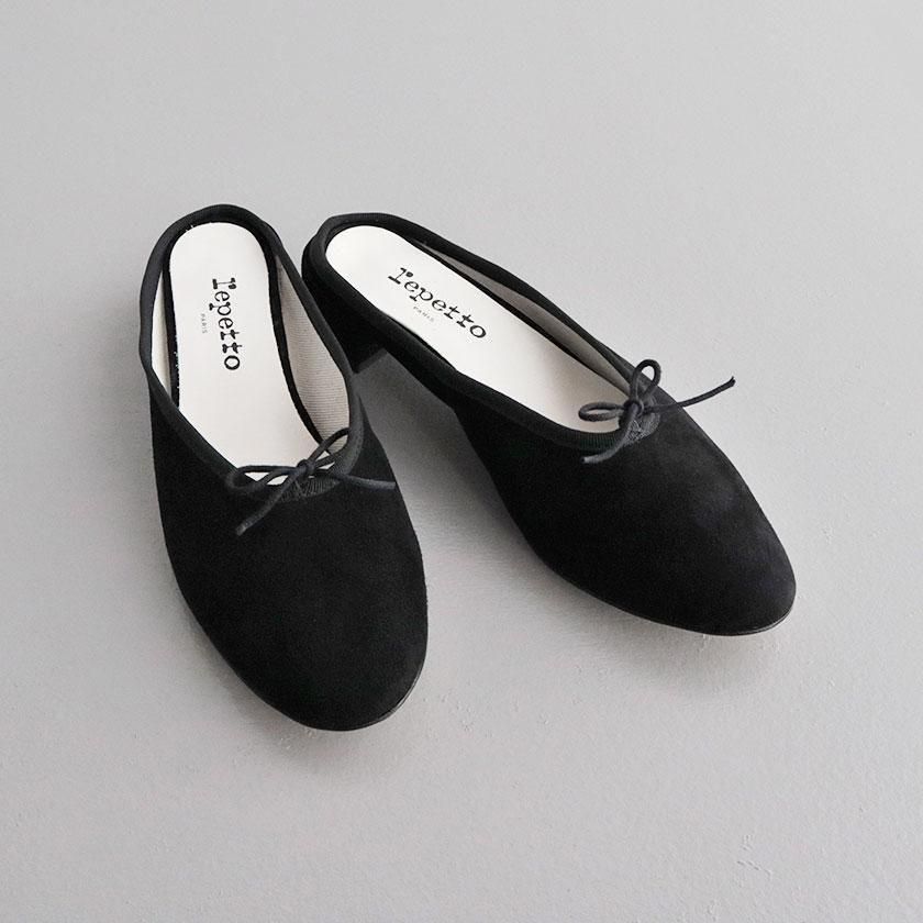 Repetto Camille Mules Goatskin suede の通販。- AIDA ONLINE STORE
