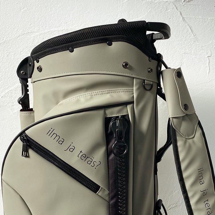 Lahella golf】Big zipperキャディバッグ