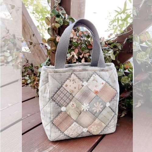 パッチワークスーちゃんとハウスのトートバッグ2点 パッチワークスー