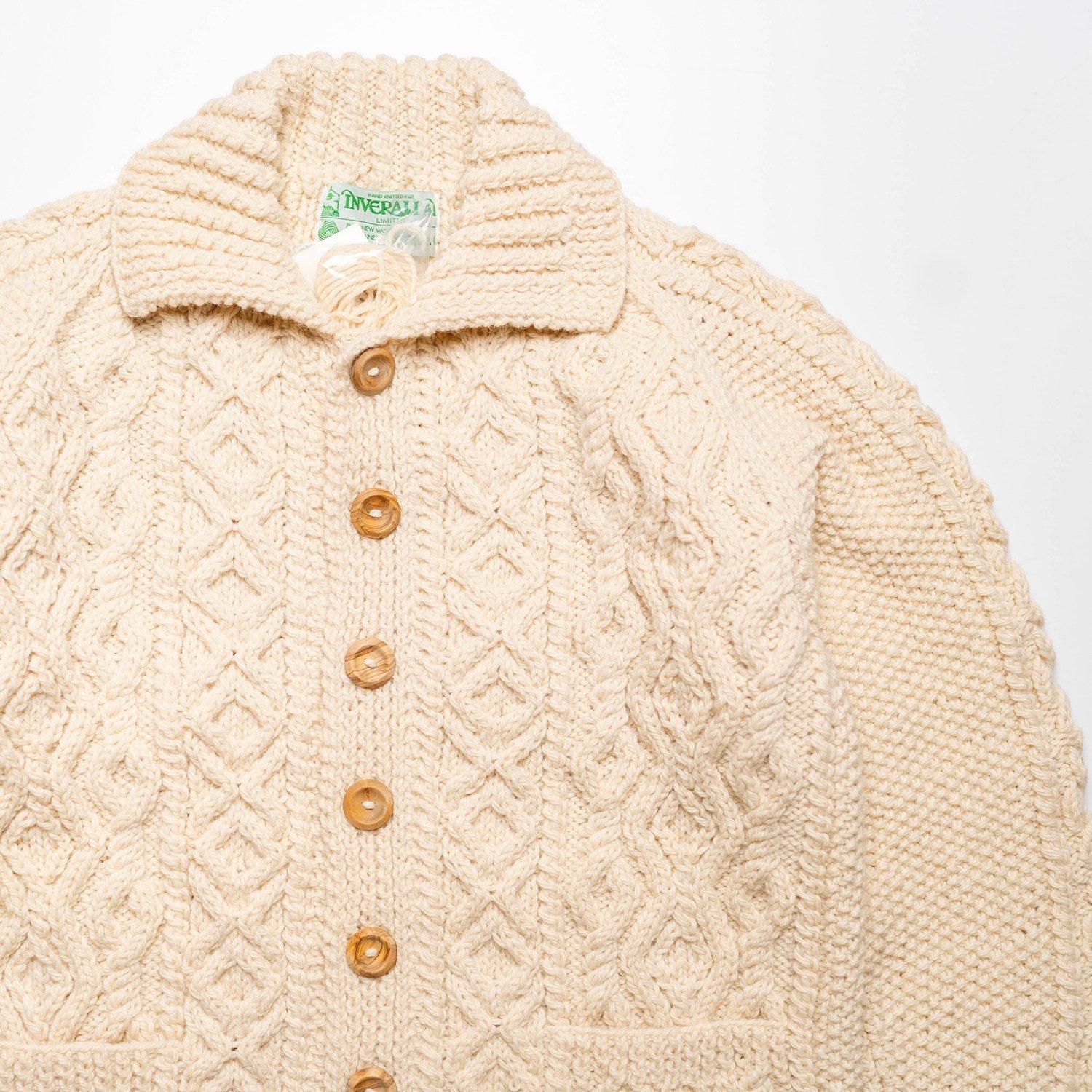 INVERALLAN 3A CARDIGAN アイボリー（ベージュ系）緑タグ INVERALLAN