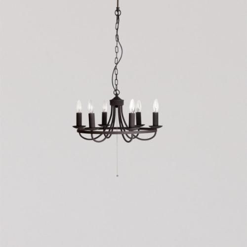 CIRCLE CHANDELIER シャンデリア 照明 6灯 LED対応 高さ調節可能