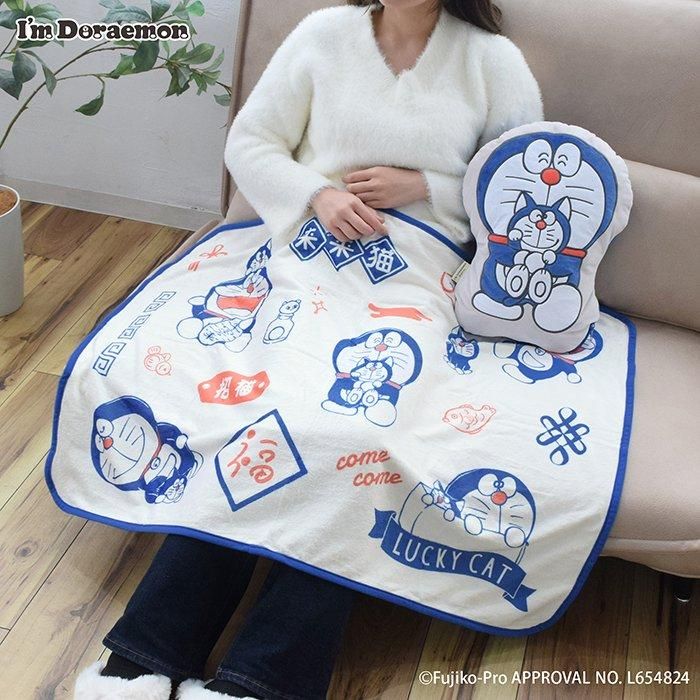ブランケットinクッション｜アイムドラえもん｜フラワーリング