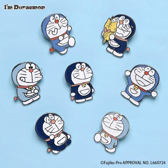ピンバッジ（ブラインド）｜アイムドラえもん｜フラワーリング