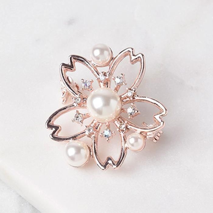 SAKURA｜パール｜ブローチ｜フラワーリングオンラインストア