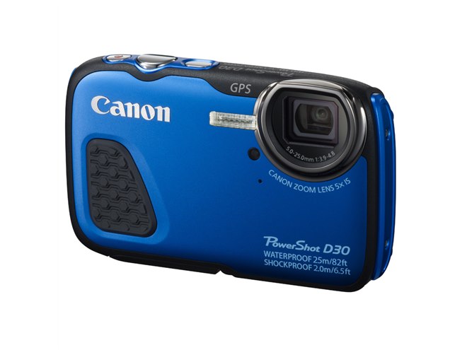 キヤノン、水深25m防水＆2.0m耐衝撃のデジカメ「PowerShot D30