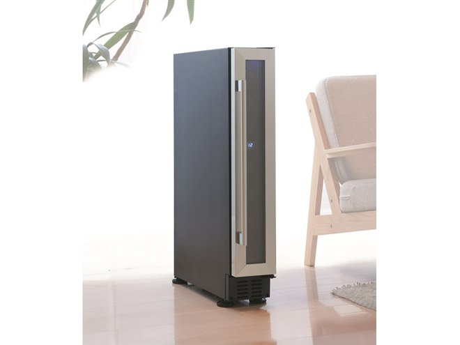 ドメティック、「極限の薄さ」がコンセプトの幅15cmワインセラー