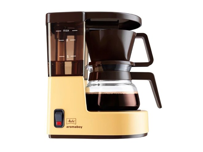 メリタ、1979年発売のレトロなコーヒーメーカー「Aromaboy」復刻モデル