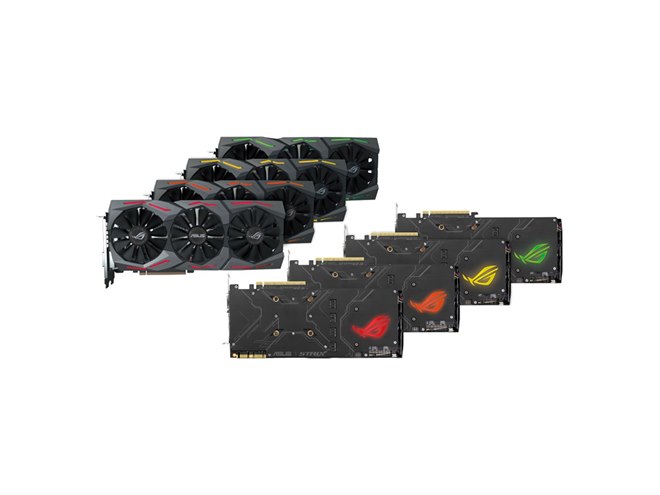 ASUS、イルミ機能で鮮やかに光るゲーマー向けGTX 1070ビデオカード