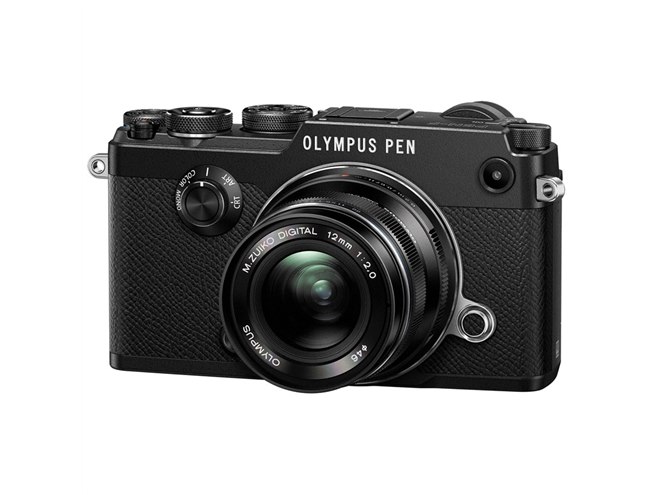 オリンパス、フィルムカメラのようなEVF内蔵ミラーレス「OLYMPUS PEN-F
