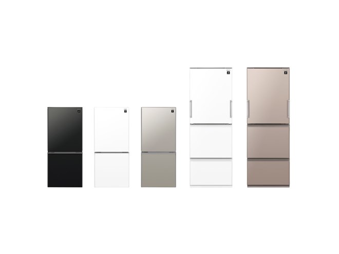 シャープ、デザイン重視の1人暮らし&少人数用プラズマクラスター冷蔵庫