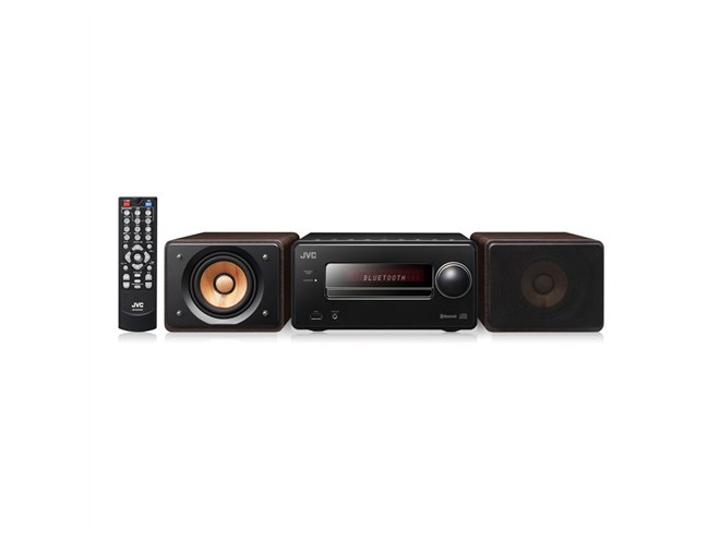 JVC、FLAC/WAV再生対応のロースタイル“ウッドコーン”コンポ「EX-S55