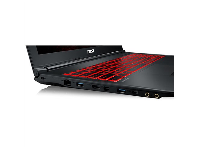 MSI、Core i7-7700HQとGeForce GTX 1050を搭載した15.6型ゲーミングPC