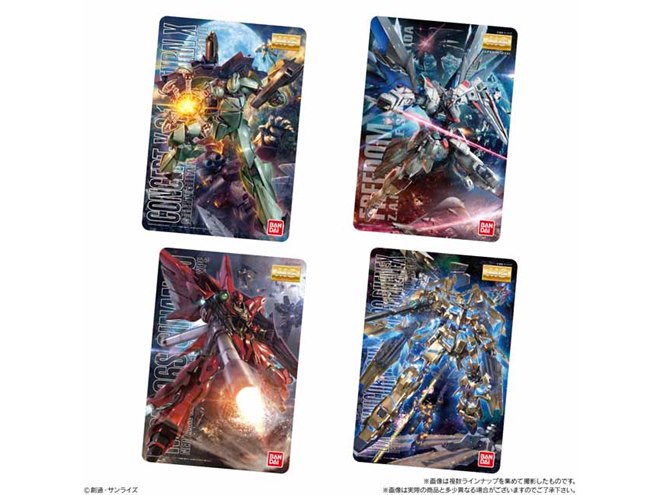 ガンプラ」のパッケージアートが食玩のコレクションカードに、全32種