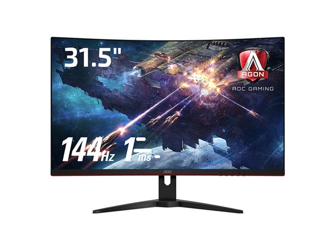 AOC、曲面画面や144Hz駆動を採用したゲーミング液晶「G1」シリーズ