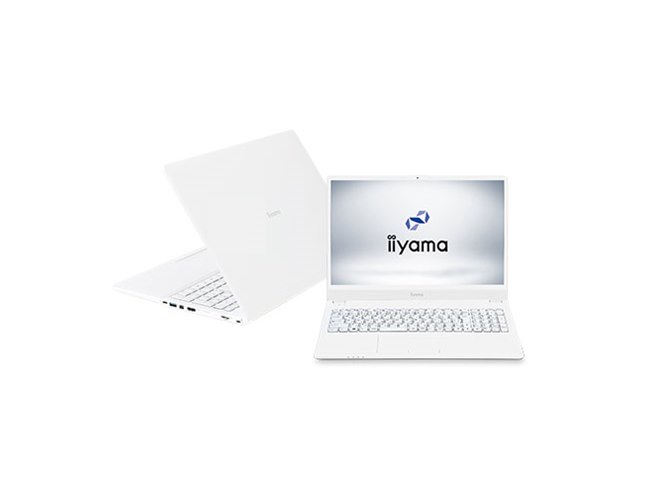 iiyama、1.66kgの15.6型ノートパソコンにレッドとホワイトを追加