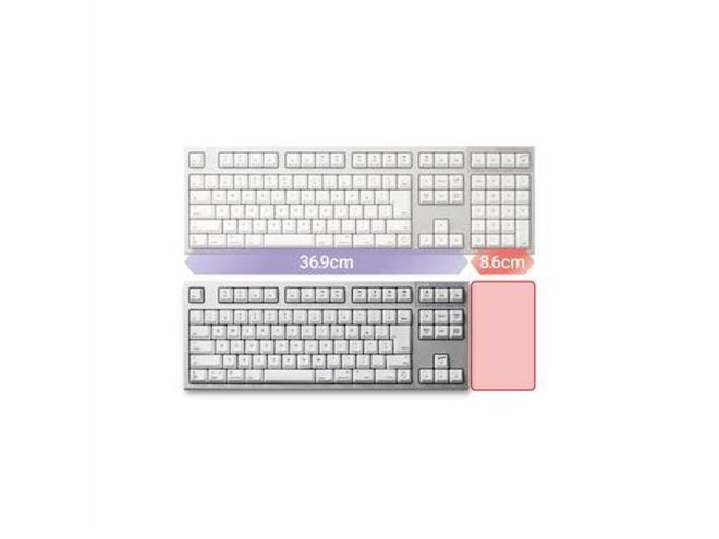 東プレ、Mac対応キーボード「REALFORCE for Mac」にテンキーレス計8