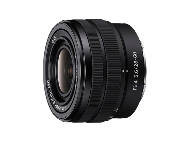 ソニー、167gのフルサイズ対応標準ズームレンズ「FE 28-60mm F4-5.6