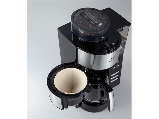 メリタ、グラスポット仕様の6杯用全自動コーヒーメーカー「アロマ