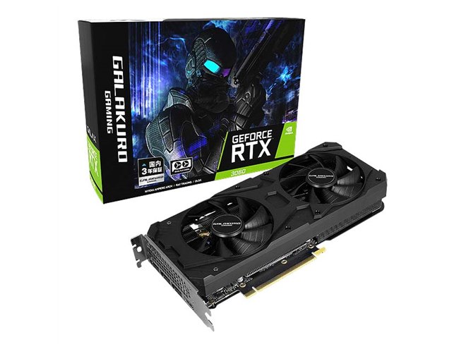 GALAKURO GAMING、「GeForce RTX 3060」を搭載したビデオカード - 価格.com