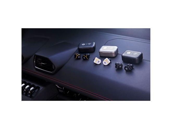 Master & Dynamic、ランボルギーニとコラボした完全ワイヤレスイヤホン
