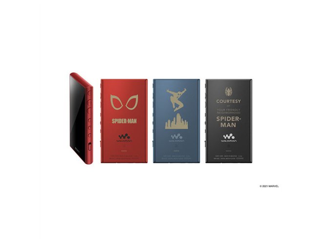 ソニー、「スパイダーマン」デザインのウォークマン/無線ヘッドホン