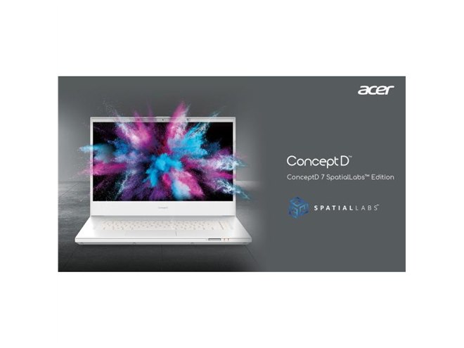 裸眼3D立体視で“飛び出しているように見える”15.6型ノートPC、エイサー