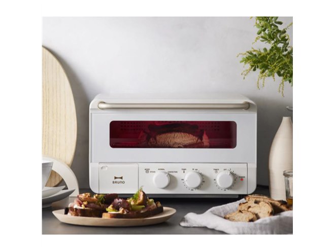 BRUNO、4枚焼きトースター「スチーム＆ベイク トースター」に新色
