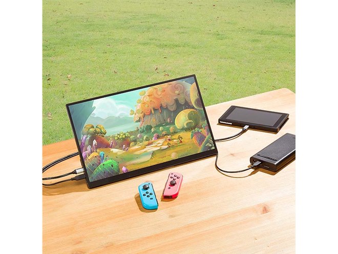 サンワ、タッチ操作対応の15.6型モバイル液晶ディスプレイ「400-LCD006