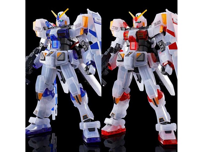 ガンダム4号機」「ガンダム5号機」クリアカラーの限定ガンプラが本日1